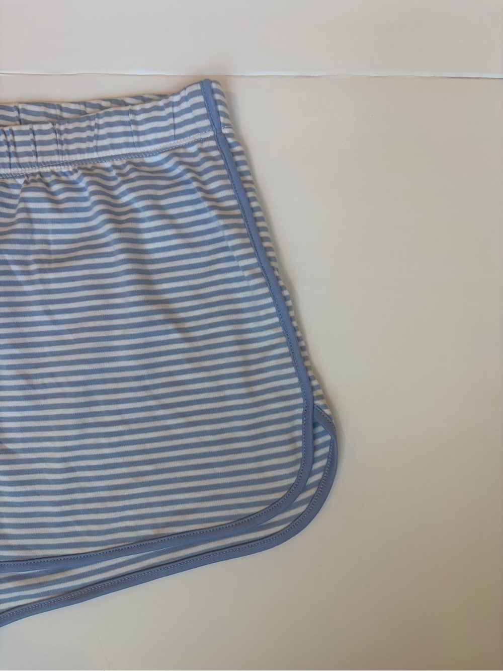 LAKE Pajamas Pima Cotton Striped Sleep Shorts M Blue White - Picture 6 of 6